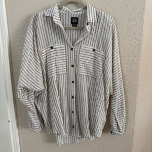 NWOT Urban Outfitters BDG Striped Button-down Top- S